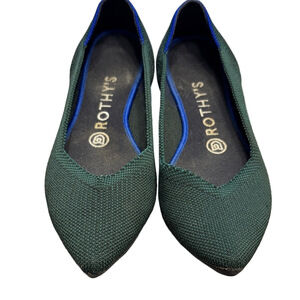 Rothy's Forest Green and Blue Women's Flats